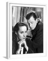 Le Troisieme Homme THE THIRD MAN by Carol Reed with Alida Valli and Joseph Cotten, 1949 (b/w photo)-null-Framed Photo