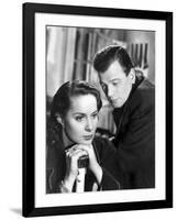 Le Troisieme Homme THE THIRD MAN by Carol Reed with Alida Valli and Joseph Cotten, 1949 (b/w photo)-null-Framed Photo