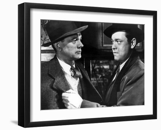 Le Troisieme Homme THE THIRD MAN by Carol Reed with Joseph Cotten and Orson Welles, 1949 (b/w photo-null-Framed Photo