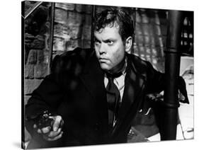 Le Troisieme Homme THE THIRD MAN by Carol Reed with Orson Welles, 1949 (b/w photo)-null-Stretched Canvas