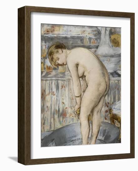 Le tub ou Femme dans un tub-Edouard Manet-Framed Giclee Print