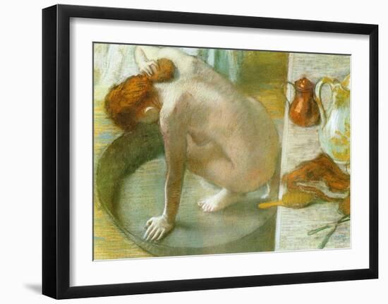 Le Tub-Edgar Degas-Framed Giclee Print