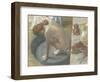 Le Tub-Edgar Degas-Framed Giclee Print
