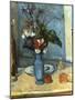 Le Vase Bleu, 1889-1890-Paul Cézanne-Mounted Giclee Print