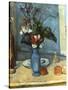 Le Vase Bleu, 1889-1890-Paul Cézanne-Stretched Canvas