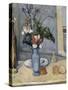 Le Vase bleu-Paul Cézanne-Stretched Canvas