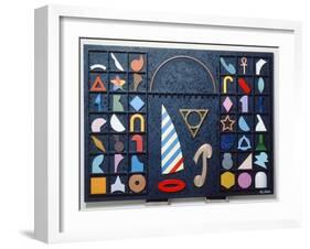 Le Vela, 1990-Lucio Del Pezzo-Framed Giclee Print