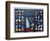 Le Vela, 1990-Lucio Del Pezzo-Framed Giclee Print