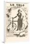 Le Velo, Girl with Wooden Bicycle-null-Framed Art Print