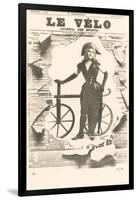 Le Velo, Girl with Wooden Bicycle-null-Framed Art Print