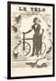 Le Velo, Girl with Wooden Bicycle-null-Framed Art Print