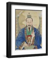 Le vénérable céleste du commencement originel, Yuanshi Tianzun-null-Framed Giclee Print