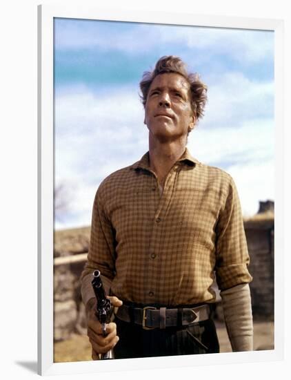 Le Vent by la Plaine THE UNFORGIVEN by JohnHuston with Burt Lancaster, 1960 (photo)-null-Framed Photo