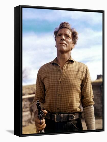 Le Vent by la Plaine THE UNFORGIVEN by JohnHuston with Burt Lancaster, 1960 (photo)-null-Framed Stretched Canvas