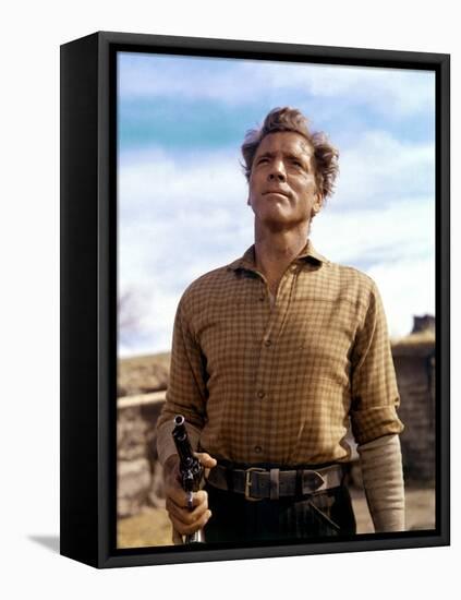 Le Vent by la Plaine THE UNFORGIVEN by JohnHuston with Burt Lancaster, 1960 (photo)-null-Framed Stretched Canvas