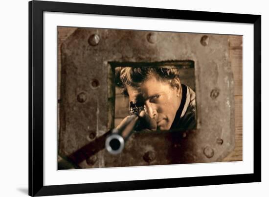 Le Vent by la Plaine THE UNFORGIVEN by JohnHuston with Burt Lancaster, 1960 (photo)-null-Framed Photo