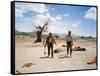 Le Vent by la Plaine THE UNFORGIVEN by JohnHuston with Burt Lancaster and Audie Murphy, 1960 (photo-null-Framed Stretched Canvas