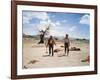 Le Vent by la Plaine THE UNFORGIVEN by JohnHuston with Burt Lancaster and Audie Murphy, 1960 (photo-null-Framed Photo