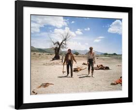 Le Vent by la Plaine THE UNFORGIVEN by JohnHuston with Burt Lancaster and Audie Murphy, 1960 (photo-null-Framed Photo