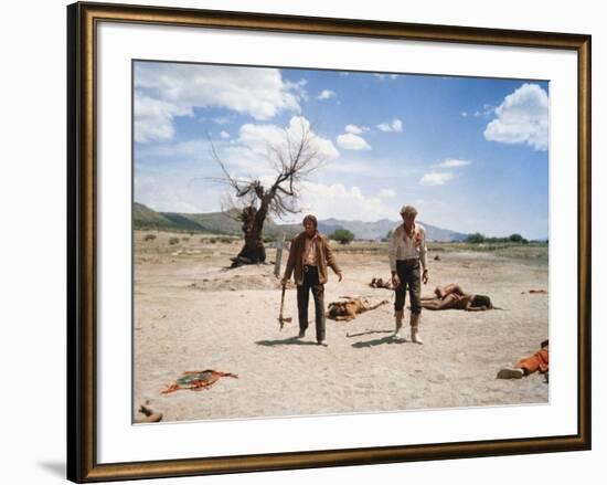 Le Vent by la Plaine THE UNFORGIVEN by JohnHuston with Burt Lancaster and Audie Murphy, 1960 (photo-null-Framed Photo