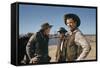 Le Vent by la Plaine THE UNFORGIVEN by JohnHuston with Doug McClure, Audie Murphy and Burt Lancaste-null-Framed Stretched Canvas