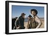 Le Vent by la Plaine THE UNFORGIVEN by JohnHuston with Doug McClure, Audie Murphy and Burt Lancaste-null-Framed Photo