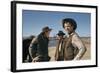 Le Vent by la Plaine THE UNFORGIVEN by JohnHuston with Doug McClure, Audie Murphy and Burt Lancaste-null-Framed Photo