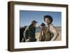 Le Vent by la Plaine THE UNFORGIVEN by JohnHuston with Doug McClure, Audie Murphy and Burt Lancaste-null-Framed Photo