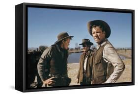 Le Vent by la Plaine THE UNFORGIVEN by JohnHuston with Doug McClure, Audie Murphy and Burt Lancaste-null-Framed Stretched Canvas