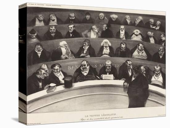 Le Ventre Législatif (The Legislative Belly) by Honoré Daumier-Honore Daumier-Stretched Canvas