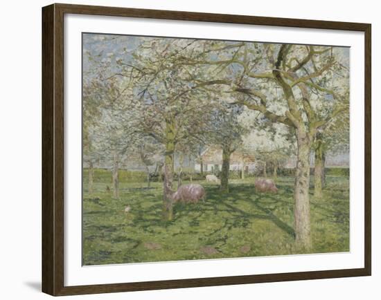 Le verger au printemps-Emile Claus-Framed Giclee Print