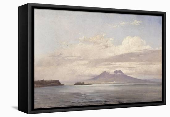 Le Vésuve et le golfe de Naples vus de la mer-Pierre Henri de Valenciennes-Framed Stretched Canvas