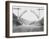 Le viaduc de Garabit en construction-Alphonse Terpereau-Framed Giclee Print