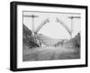 Le viaduc de Garabit en construction-Alphonse Terpereau-Framed Giclee Print