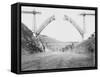 Le viaduc de Garabit en construction-Alphonse Terpereau-Framed Stretched Canvas