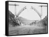 Le viaduc de Garabit en construction-Alphonse Terpereau-Framed Stretched Canvas