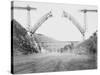 Le viaduc de Garabit en construction-Alphonse Terpereau-Stretched Canvas