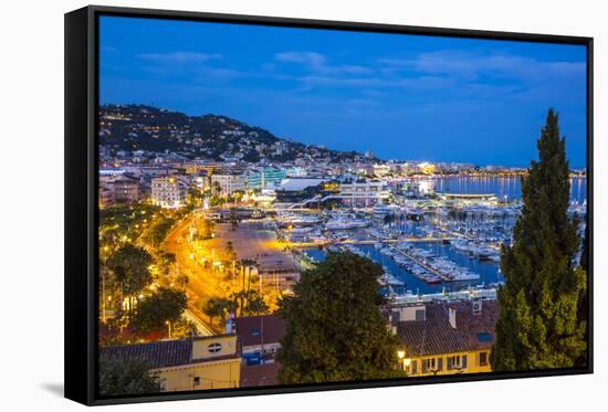 Le Vieux Port, Cannes, Alpes-Maritimes, Provence-Alpes-Cote D'Azur, French Riviera, France-Jon Arnold-Framed Stretched Canvas