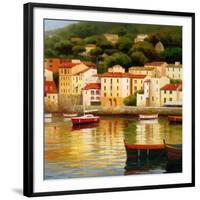 Le Vieux Port-Stu Brity-Framed Art Print