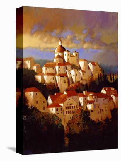 Le Village Anciens-Max Hayslette-Stretched Canvas