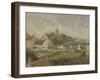 Le village de Knocke en Belgique-Camille Pissarro-Framed Giclee Print