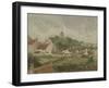 Le village de Knocke en Belgique-Camille Pissarro-Framed Giclee Print