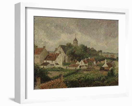 Le village de Knocke-Camille Pissarro-Framed Giclee Print