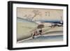 Le village de Yase-Ando Hiroshige-Framed Giclee Print