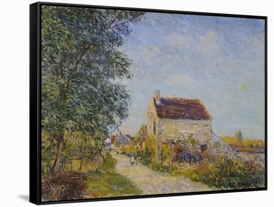 Le Village Des Sablons, 1885-Alfred Sisley-Framed Stretched Canvas