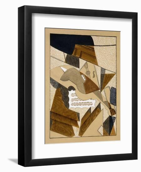 Le Violon-Juan Gris-Framed Premium Giclee Print