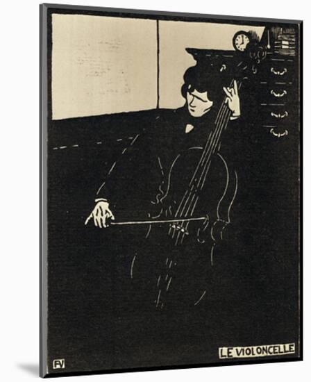 Le Violoncelle-Félix Vallotton-Mounted Giclee Print