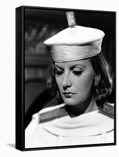 Le Voile des illusions THE PAINTED VEIL by Richard Boleslawski with Greta Garbo, 1934 (b/w photo)-null-Framed Stretched Canvas