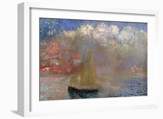 Le Voilier, 1900-Odilon Redon-Framed Giclee Print