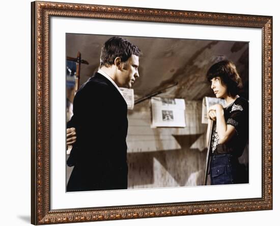 Le voleur by crimes Crime Thief by NadineTrintignant with Jean-Louis Trintignant and Bernadette Laf-null-Framed Photo